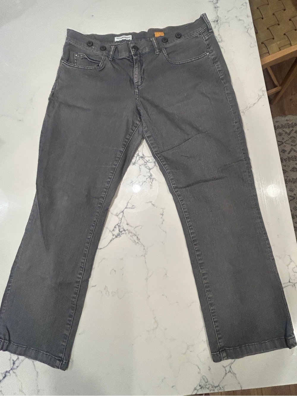Pilcro by Anthropologie Straight Gray Jeans Womens 31